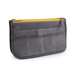 Handbag organizer insert 16x27 cm - Grey (1 Piece)