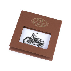 Caja regalo con pañuelos para hombre - bicicleta, coche, moto - Blanco (1 Pieza)