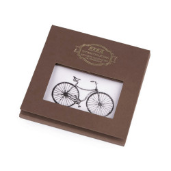 Caja regalo con pañuelos para hombre - bicicleta, coche, moto - Blanco (1 Pieza)