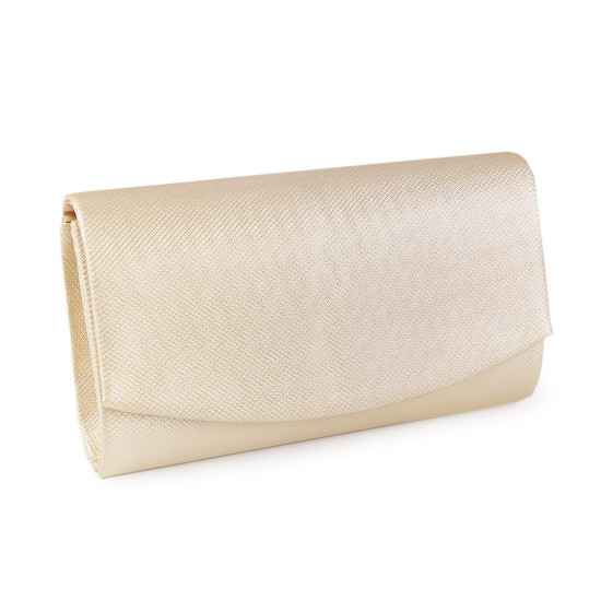 Clutch purse / evening bag - with lurex - Gold lt. (1 Piece) Clutch purse / evening bag - with lurex - Gold lt. (1 Piece)