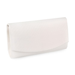 Clutch purse / evening bag - with lurex - Off white (1 Piece)