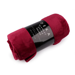 Microplush / fleece blanket 150x200 cm - Red (1 Piece)