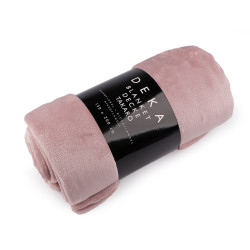Microplush / fleece blanket 150x200 cm - Powder (1 Piece)