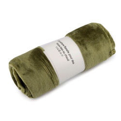 Microplush / fleece blanket 150x200 cm - Lightbeige (1 Piece)