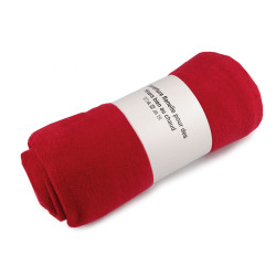 Microplush / fleece blanket 150x200 cm - Red (1 Piece)