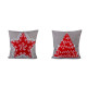 Christmas embroidered cushion / pillow cover 40x40 cm - Grey (1 Piece) Christmas embroidered cushion / pillow cover 40x40 cm - Grey (1 Piece)