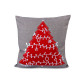 Christmas embroidered cushion / pillow cover 40x40 cm - Grey (1 Piece) Christmas embroidered cushion / pillow cover 40x40 cm - Grey (1 Piece)