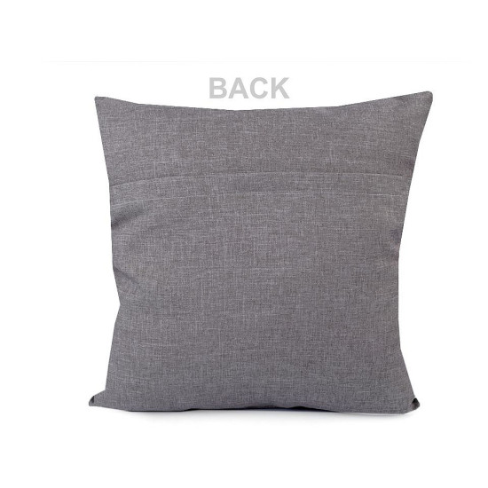 Christmas embroidered cushion / pillow cover 40x40 cm - Grey (1 Piece) Christmas embroidered cushion / pillow cover 40x40 cm - Grey (1 Piece)