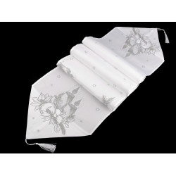 Bieżnik / obrus 35x180 cm - White (1 Sztuka)