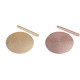Christmas metallic placemats ø38 cm - Pink gold (2 Pieces)