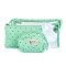 Ensemble de sacs pour produits cosmétiques, 3 pièces - Menthe (1 Ensemble)
