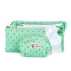 Ensemble de sacs pour produits cosmétiques, 3 pièces - Menthe (1 Ensemble) Ensemble de sacs pour produits cosmétiques, 3 pièces - Menthe (1 Ensemble)