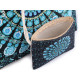 Summer / beach bag mandala 39x50 cm with cosmetic bag - Black (1 Piece) Summer / beach bag mandala 39x50 cm with cosmetic bag - Black (1 Piece)