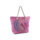 Summer / beach bag mandala 39x50 cm with cosmetic bag - Black (1 Piece) Summer / beach bag mandala 39x50 cm with cosmetic bag - Black (1 Piece)