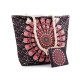Summer / beach bag mandala 39x50 cm with cosmetic bag - Black (1 Piece) Summer / beach bag mandala 39x50 cm with cosmetic bag - Black (1 Piece)