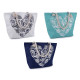 Borsa da spiaggia estiva, dimensioni: 37 x 55 cm - Bianco (3 Pezzi) Borsa da spiaggia estiva, dimensioni: 37 x 55 cm - Bianco (3 Pezzi)