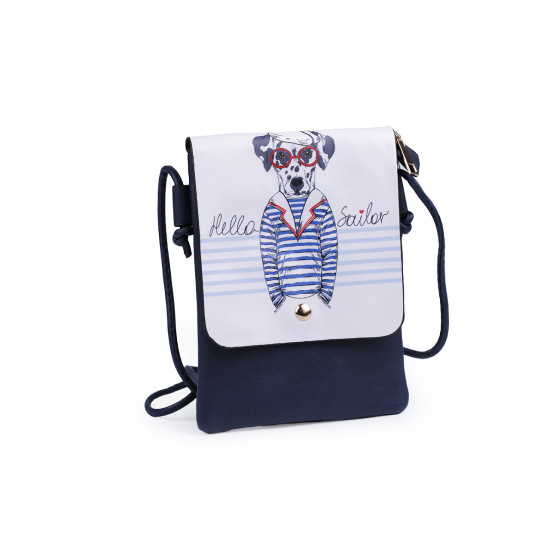 Small crossbody bag cat, flower, unicorn, deer, horse 15.5x21 cm - Red (1 Piece)