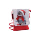 Small crossbody bag cat, flower, unicorn, deer, horse 15.5x21 cm - Red (1 Piece)