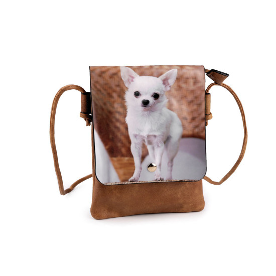 Small crossbody bag cat, flower, unicorn, deer, horse 15.5x21 cm - Red (1 Piece)