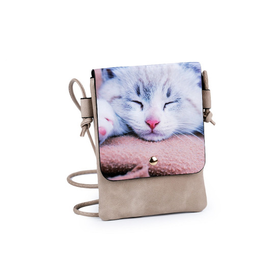 Small crossbody bag cat, flower, unicorn, deer, horse 15.5x21 cm - Red (1 Piece)