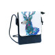 Small crossbody bag cat, flower, unicorn, deer, horse 15.5x21 cm - Red (1 Piece)