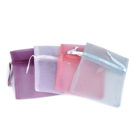 Ajándék zsákocska 8x10,5 cm organza shine - Piros (10 Darabok) Ajándék zsákocska 8x10,5 cm organza shine - Piros (10 Darabok)