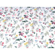 Batic / eşarfă satinată cu motiv floral, 50x50 cm - Verde smarald (1 Bucată)