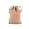 Borsa in iuta, con laccio, dimensioni: 9 x 14 cm - Tela naturale (1 Pezzo)