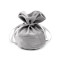 Borsa regalo / sacchetto in velluto, dimensioni: 14 x 16 cm - Grigio chiaro (1 Pezzo)