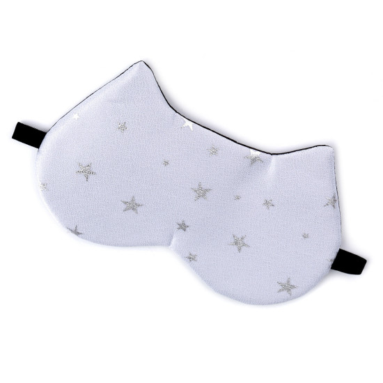 Antifaz de felpa para dormir - Blanco (12 Piezas) Antifaz de felpa para dormir - Blanco (12 Piezas)