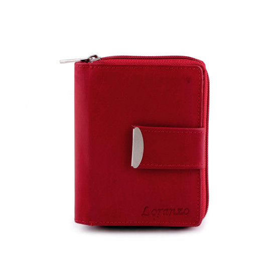 Ladies leather wallet - Red-brown (1 Piece) Ladies leather wallet - Red-brown (1 Piece)
