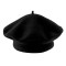 Beret damski / dziewczęcy tonak 100 % wełna - Czarny (1 Sztuka)