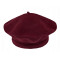 Beret damski / dziewczęcy tonak 100 % wełna - Bordo (1 Sztuka)