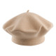 Beret damski / dziewczęcy tonak 100 % wełna - Jasnybeżowy (4 Sztuki) Beret damski / dziewczęcy tonak 100 % wełna - Jasnybeżowy (4 Sztuki)
