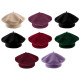 Beret damski / dziewczęcy tonak 100 % wełna - Jasnybeżowy (4 Sztuki) Beret damski / dziewczęcy tonak 100 % wełna - Jasnybeżowy (4 Sztuki)