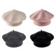 Beret damski / dziewczęcy tonak 100 % wełna - Jasnybeżowy (4 Sztuki) Beret damski / dziewczęcy tonak 100 % wełna - Jasnybeżowy (4 Sztuki)
