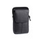 Étui en cuir pour homme/sacoche de ceinture pour téléphone portable, 10,5 x 17 cm - Noir (1 Pièce)