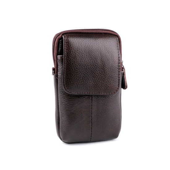 Étui en cuir pour homme/sacoche de ceinture pour téléphone portable, 10,5 x 17 cm - Noir (2 Pièces) Étui en cuir pour homme/sacoche de ceinture pour téléphone portable, 10,5 x 17 cm - Noir (2 Pièces)