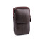 Étui en cuir pour homme/sacoche de ceinture pour téléphone portable, 10,5 x 17 cm - Marron (1 Pièce)