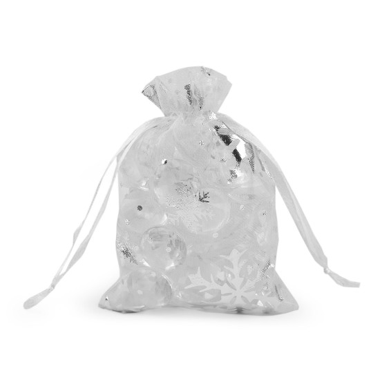 Woreczek podarunkowy 7x8,5 cm organza gwiazdki - Złoty (5 Sztuki) Woreczek podarunkowy 7x8,5 cm organza gwiazdki - Złoty (5 Sztuki)
