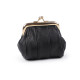 Petit portefeuille/porte-monnaie en cuir - Noir (3 Pièces) Petit portefeuille/porte-monnaie en cuir - Noir (3 Pièces)