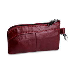 Etui skórzane na klucze 7x13 cm - Bordo (1 Sztuka)