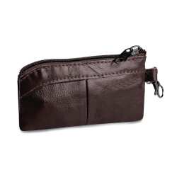 Etui skórzane na klucze 7x13 cm - Czekoladowy (1 Sztuka)