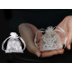 Gift bag 7x8.5 cm organza - Red (100 Pieces) Gift bag 7x8.5 cm organza - Red (100 Pieces)