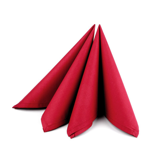 Cotton napkin 45x45 cm 2nd quality - Red (4 Pieces) Cotton napkin 45x45 cm 2nd quality - Red (4 Pieces)