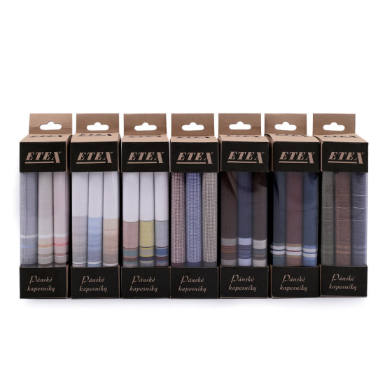 Men's handkerchief / gift box - Random mix (3 Boxes) Men's handkerchief / gift box - Random mix (3 Boxes)