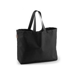 Firm shopping tote bag - Black (1 Piece)