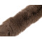 Bordure décorative en fourrure, à coudre, plate, coupée, largeur 5 cm - Beige foncé (1 Pièce)