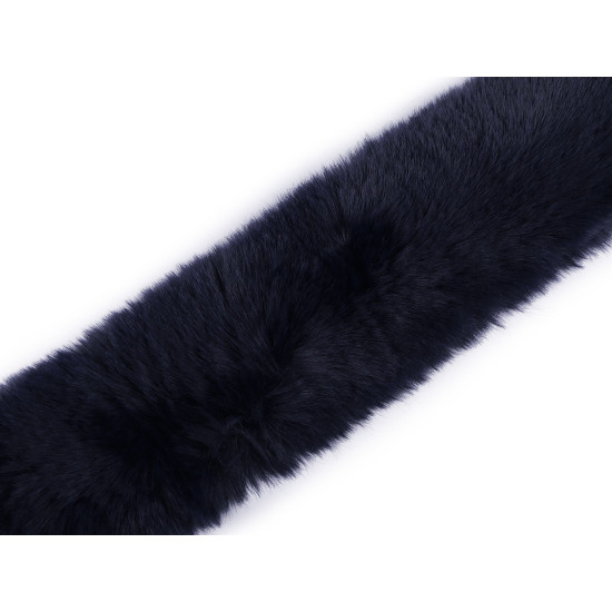 Bordure décorative en fourrure, à coudre, plate, coupée, largeur 5 cm - Noir (1 Pièce) Bordure décorative en fourrure, à coudre, plate, coupée, largeur 5 cm - Noir (1 Pièce)
