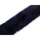 Bordure décorative en fourrure, à coudre, plate, coupée, largeur 5 cm - Noir (1 Pièce) Bordure décorative en fourrure, à coudre, plate, coupée, largeur 5 cm - Noir (1 Pièce)
